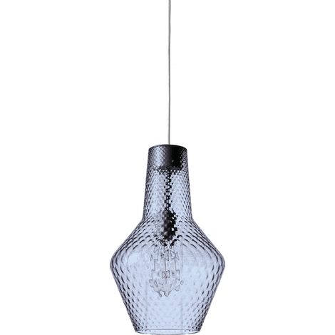 Romeo sospensione ø.250x3180mm. 1xe27 70w hs-ip20-v.grigio, vtr.bluino (1/4)
