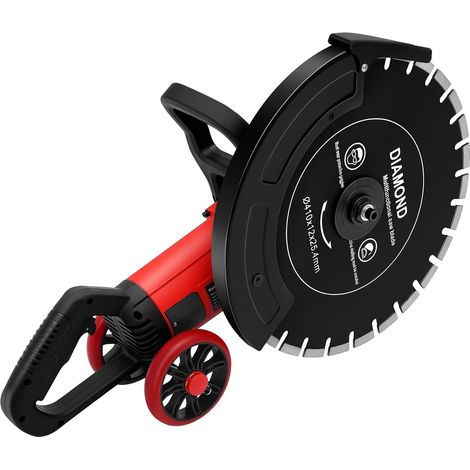 HAUTOUR Scie à béton électrique 4000W 220V prise EU, moteur cuivre pur, profondeur coupe max 165mm, avec pompe à eau, pour coupe béton granit pierre brique céramique (1/5)