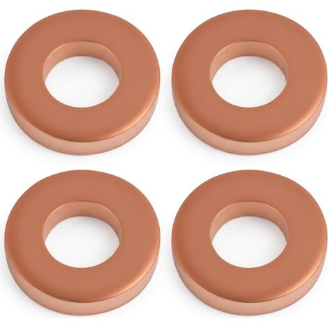Lot de 4 Joints d'Injecteur en Cuivre, Joints d'Étanchéité pour moteurs 1.5-2.5 DCI, pour Clio, Kangoo, Espace, Laguna, Megane, Master, Twingo, Scenic, Thalia, Logan, Sandero, OEM:7703062072 (1/5)