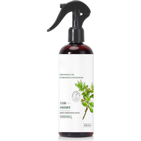 Pulvérisateur anti-acariens au poivre vert 300ml, écologique pour literie, canapé et toute la maison, élimine les acariens sans produit chimique pour un intérieur sain (1/5)