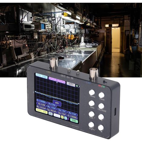 Oscilloscope numérique portable à deux canaux SCO2, oscilloscope LCD de 3,2 pouces, fréquence d'échantillonnage de 50 MHz, deux canaux, bande passante analogique de 10 MSa/s, profondeur de mémoire de  (1/5)