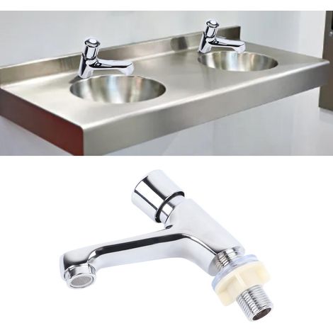 Robinet à commande manuelle avec temporisation pour lavabo (1/5)