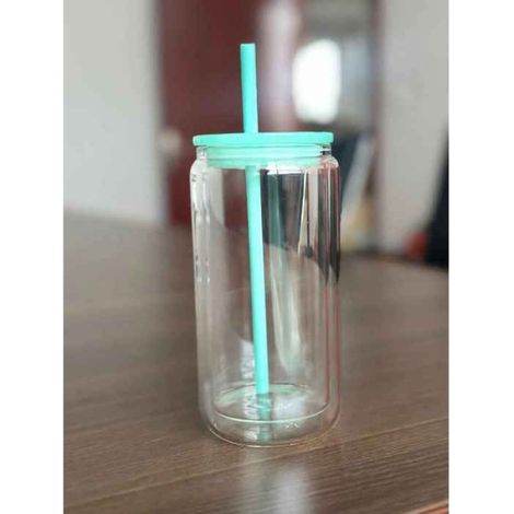 Tasse Mason - Double Paroi - Verre Borosilicate - Pour Boisson Chaude ou Froide - 480 ml