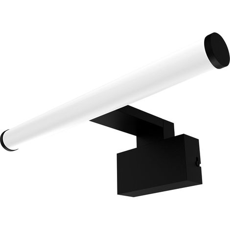 OSRAM Luminaire noir, 4000 K, blanc froid, 750 lm, 8 W, acrylonitrile butadiène styrène (ABS), angle de faisceau de 120° (1/4)