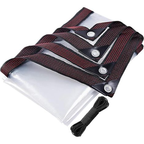 Bâche extérieure Accessoires Protecteurs Multifonctions pour Intérieures Bâche Transparente À Œillets Pour Serre De Jardin, Mobilier De Terrasse, Meubles, (1/5)