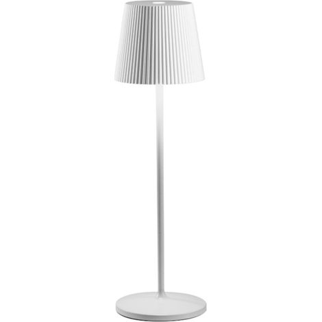 Abat jour esterno batteria gea led brillia led ip54 batteria usb lampade tavolo, colore bianco