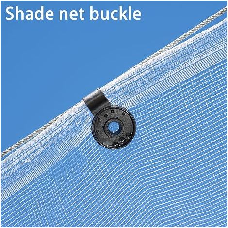 Lot de 100 - Clip De Tissu d'Ombrage De Fixation Pour Brise Vue Spécial Avec Œillet Vue Occultant Toile Clôture Coupe-Vent (1/5)