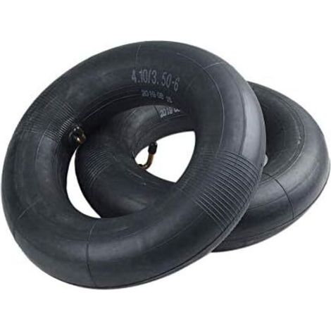 4.10/3.50-6 Remplacement le Tube Interne pour Brouettes Souffleuses à Neige,Wagons,Chariots,Diables,les Tondeuses à Gazon,Tracteurs et Plus,avec la Valve MéTallique CourbéE TR87 H630