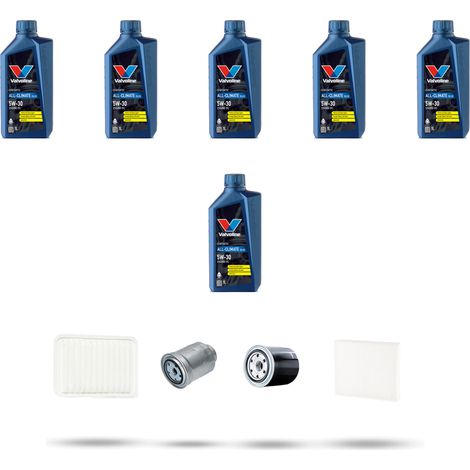 Kit tagliando 4 FILTRI e 6L OLIO compatibile con Toyota Avensis II (T25) 2.0 D-4d 85kw Dal 2003 al 2005 (1/5)