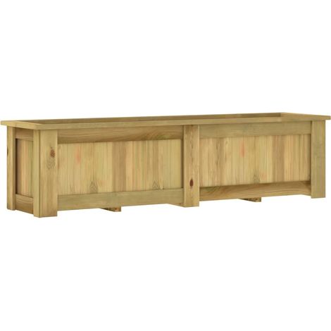 Hochbeet 196 x 50 x 50 cm Kiefernholz Imprägniert