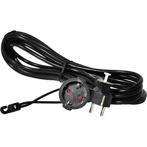 Easyout EO-780803 Alimentazione Prolunga 16 A Nero 5.00 m H05VV-F 3G 1,5 mm² (1/2)