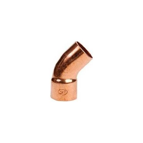 COURBE EN CUIVRE À 45° MF Dimensions : 16