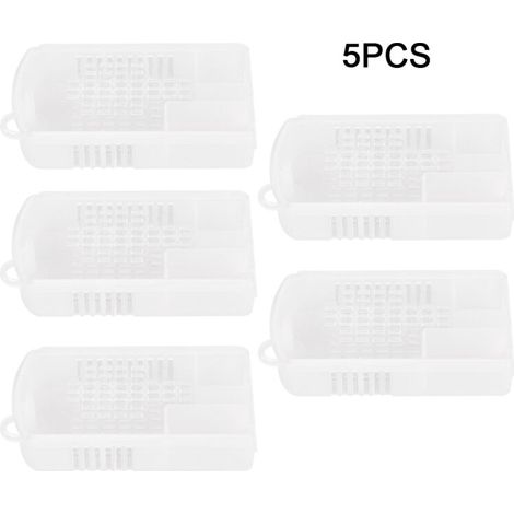 Lot de 5 cages à reines en plastique transparent, accessoires apicoles. - AquaForge (1/5)