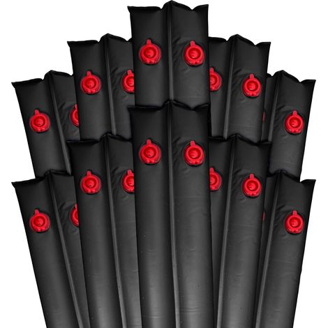 Lot de 10 Sacs à Eau Robustes pour couvertures de Piscine, Calibre 16, 2,4 m, Noir (1/4)