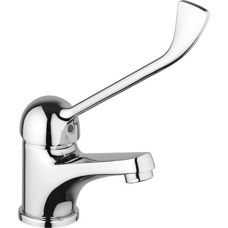 Miscelatore lavabo in ottone cromato con leva clinica (1/2)