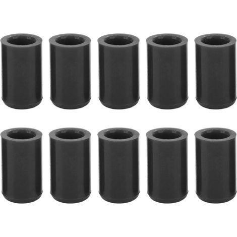 Adatto per confezione da 10 tappi/connettori in silicone da 12 mm per tubo flessibile di aspirazione del vuoto dell'auto (neri)
