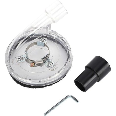 Staubschutzhaube für Trockenschleifen, Zubehör für Schrägwinkelschleifer, 4-Zoll-Lamellenscheibe