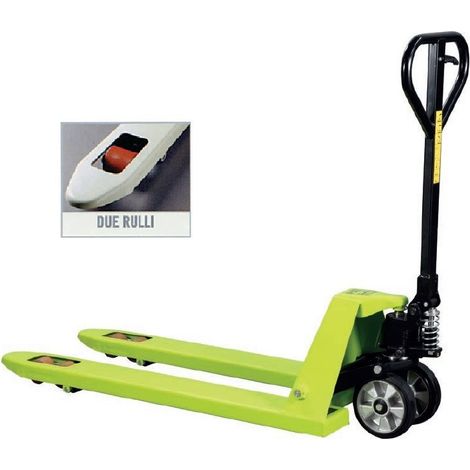 GURUPRO - Transpallet Manuale 2500 kg, Forche 115cm, 2 rulli