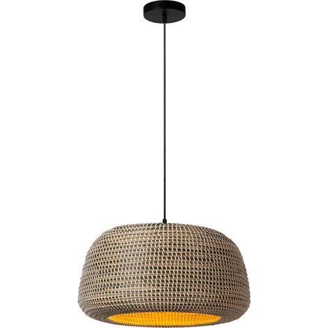 Lampe suspendue en herbe marine Maduka Ø 47 cm - brun - 10450/47/43 (1/3)