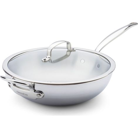 Greenpan - Wok 30 cm inox 5ply - Première 5ply (1/3)
