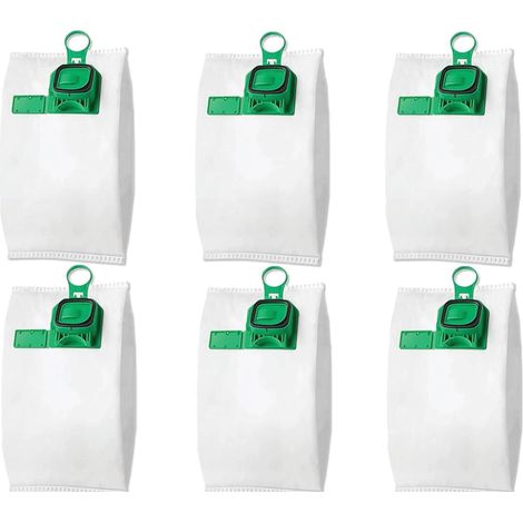 24 bolsas de microfibra compatibles con las aspiradoras Folletto VK140 y VK150. Filtración antiácaros de 5 capas para pelo de mascotas y junta de goma para una succión perfecta. (1/4)