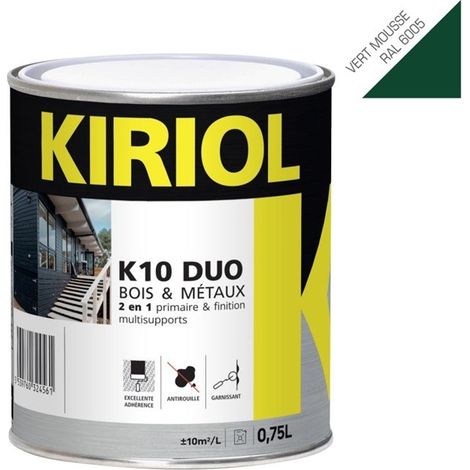 Peinture antirouille K10 Duo COMUS Satin Vert mousse 0.75L - A005376 (1/3)