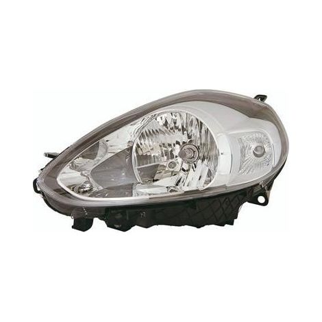 Phare avant gauche base chromée H4 Fiat Punto Evo depuis 2009