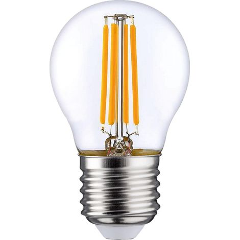 Lpe sphérique G45 Filament LED E27 4W 2700K 400lm Cl.Energ. E 15000H claire ARIC 20026