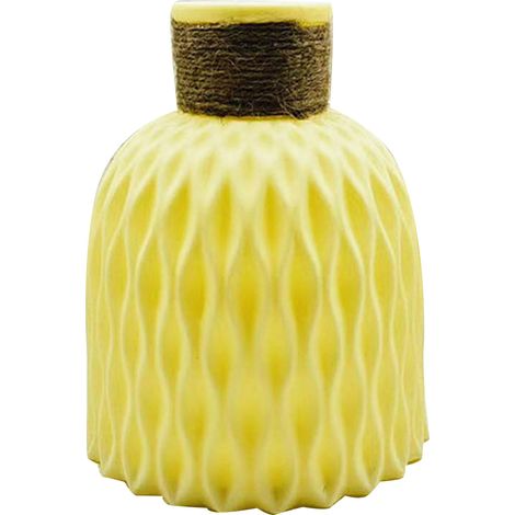 Pot de fleur de bureau, plante mignonne en forme d'ananas, jardinière multifonction décorative pour la décoration de la maison, jaune (1/5)
