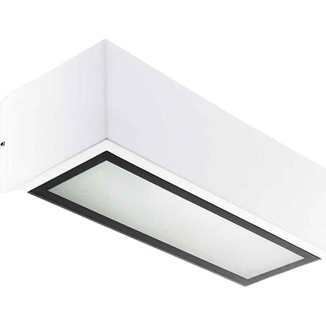 corgo wall lamp ip54 1xe27 l.26xw.10,6xh.8cm aluminium+cristal white (1/2)