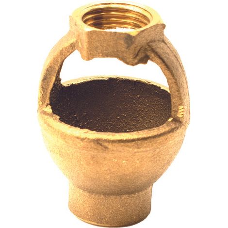 Imbuto di scarico IM 1" 1/2 con corpo in ottone e attacchi 1"1/2FF