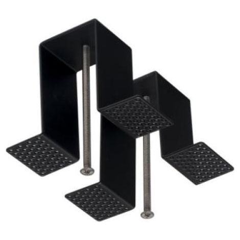 Kit staffe incasso logica klik klak mini 2 pezzi nero - 41763