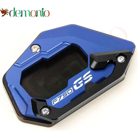 (F750GS Bubk) Compatible avec BMW F750 GS F 750 GS f 750gs F750GS. Plaque de support en aluminium pour béquille latérale/pied élargi, extension de béquille latérale maxpower (1/4)