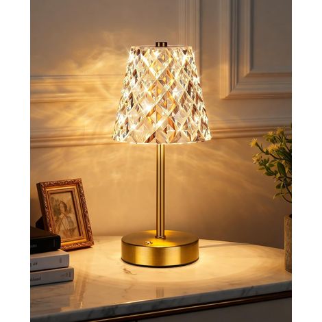 Lampe de Chevet Sans fil - 5200mAh Lampe LED Rechargeable Avec 3 Options de Couleur Batterie Intégrée et un Dimmable Continu Lampe de Chevet Tactile USB Pour Chevet Chambre et Salon (1/5)