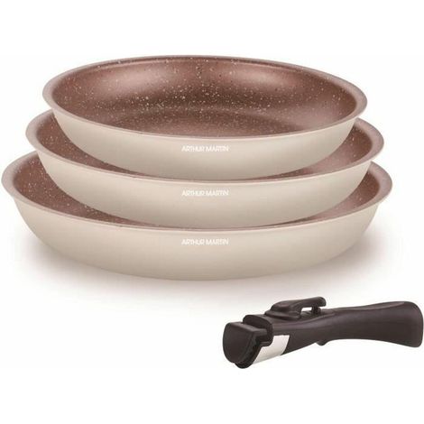 Arthur Martin AM4754 Set aus 3 Aluminium Antihaft-Pfannen
