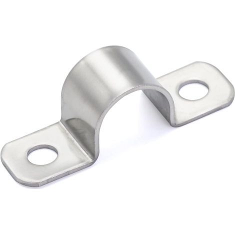 20 fascette stringicavo in acciaio inox 304, 2 fori, formato mini, per fissare cavi elettrici con un diametro di 10 mm. (1/5)