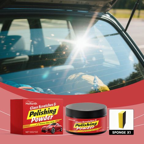 Autoglas-Reparaturset – Reparatur, Aufarbeitung und Autopflege – 30 g + 1 Schwamm -- BIEMMEDUE (1/5)