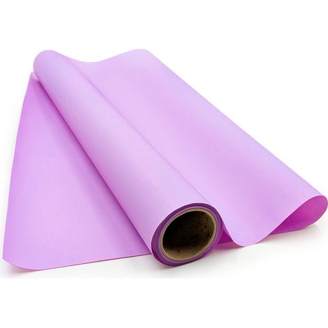 Papel de aluminio perfumado con estampado floral - Satin Aroma - Morado claro - Rollo de 50 cm x 9 m (1/5)