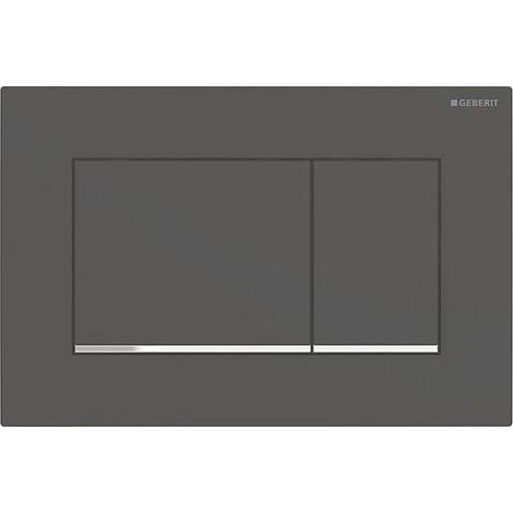 Sigma 20 Square Betätigungsplatte 115883141 schwarz matt lackiert, hochglanz verchromt (1/3)