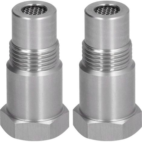 Ejoyous Adaptateur de Capteur D'oxygène O2, M 18 X 1,5 Plux de Soudage en Acier Inoxydable Auxiliaire avec Filtre, Construit en Acier Inoxydable pour la longévité, Surveillant (1/5)