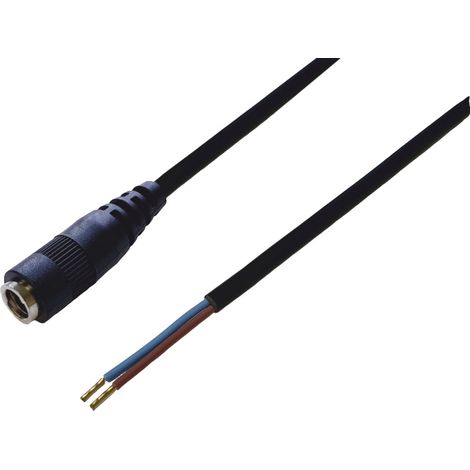 BKL Electronic 075912-750 DC-Steckverbinder DC-Kupplung - Aderendhülsen 2.1 mm 0.75 m 1 St. Singl (1/2)