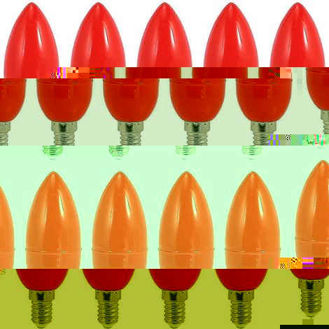 10er-Pack LED-Lampen, rote Glückslampe, Wunderlampe, Energiesparlampe, E14CJY (1/5)