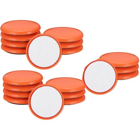 Patins de meubles, patins de meubles autocollants pour meubles, chaises, canapés, tapis et planchers de bois franc (orange), 20 pièces 22 mm.