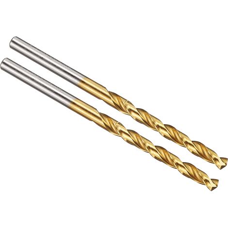 3.7mm Foret Hélicoïdal, Mèche M42 8% Cobalt Acier Rapide, Tige Droite 135° Revêtement Nitrure de Titane (TiN) pour Métal Acier Inoxydable, Forets à Métaux à Haute Dureté, 2 PCS (1/5)