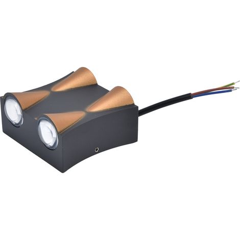 Applique murale extérieure étanche IP65, 4 LED 4W, bonne dissipation de chaleur, pour usage intérieur et extérieur, idéale comme lampe de chevet, AC85-265V (1/5)