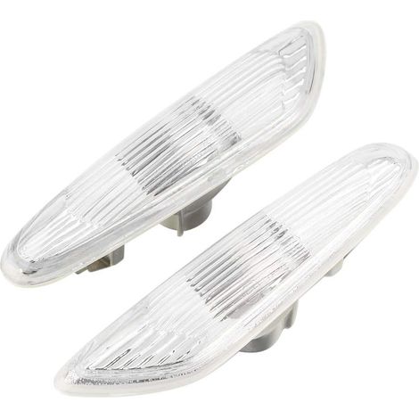 Lampe de clignotant, 2pcs feux de clignotant de marqueur latéral pas d'ampoule pour E90 E91 E92 E93 3 séries 2006-2011(blanc) (1/5)