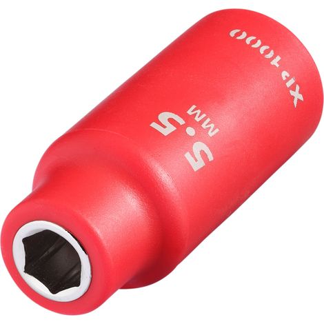 Draper 18661 XP1000 VDE Socket, 1/4"" Sq. Dr., 5.5mm (1/2)