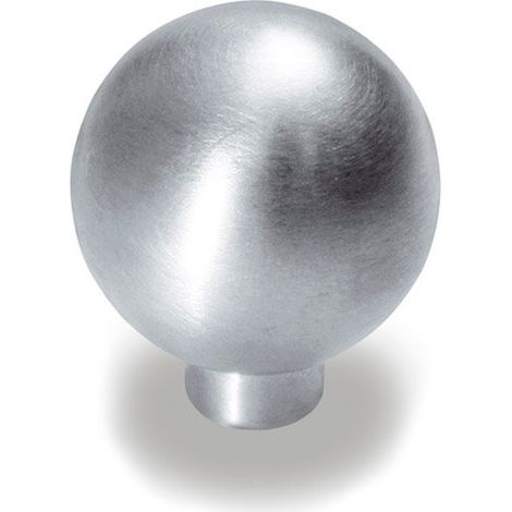 Bouton 25 mm Acier Inox Mat (GUALTE) (1/2)
