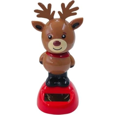 De Danse Solaire de Noël, Jouet de Danse à énergie Solaire, Jouet Dansant de Voiture, Décoration d'intérieur de Voiture, Père Noël, Bonhomme de Neige, Renne, Ange (1/3)