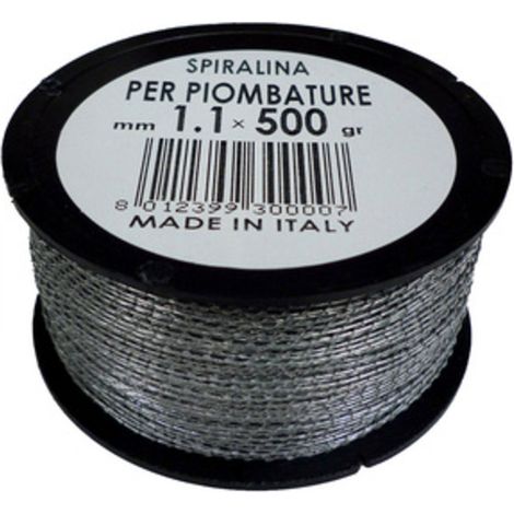 FILO SPIRALINO P/PIOMBATURE D 1,1 MM   500 G- FILOTECNICA- 1,0 pz